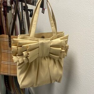 Cream Bow Bag
